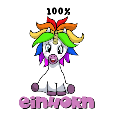 Motiv 100 % Einhorn - Design