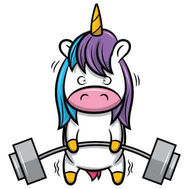 Motiv Einhorn fitness bodybuilding yoga gym geschenk