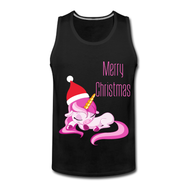Einhörner Tank Top - Merry Christmas Unicorn Editon Sleeping Einhorn