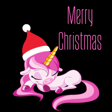Motiv Merry Christmas Unicorn Editon Sleeping Einhorn