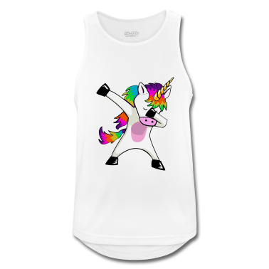 Einhörner Tank Top - Einhorn Dab Dabbing Donut