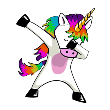 Motiv Einhorn Dab Dabbing Donut