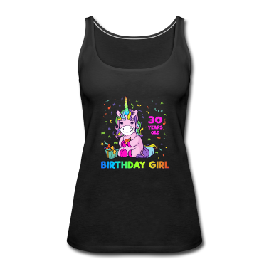 Einhörner Tank Top - Einhorn 30. Geburtstag Jahre Alt Mädchen Geschenk