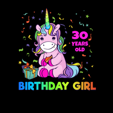 Motiv Einhorn 30. Geburtstag Jahre Alt Mädchen Geschenk
