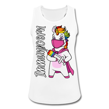 Einhörner Tank Top - Geimpft Impfung impfen Immunicorn Spritze