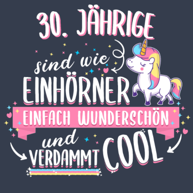 Motiv Geburtstag 30 Geburtstag Einhorn Spruch Party