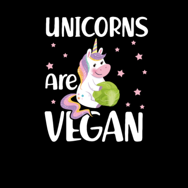 Motiv Einhorn Vegan