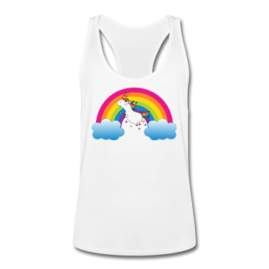 Einhörner Tank Top - Regenbogen mit Einhorn