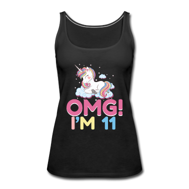 Einhörner Tank Top - 11. Geburtstag Mädchen 11 Jahre Einhorn Party
