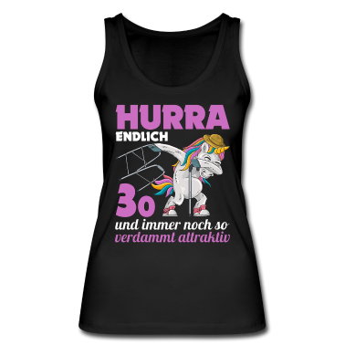 Einhörner Tank Top - 30. Geburtstag 30 Jahre Einhorn mit Rollator Stock
