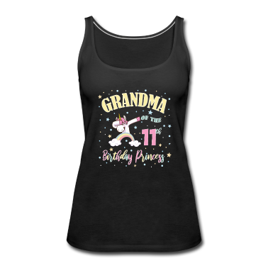 Einhörner Tank Top - Oma des 11. Geburtstags Prinzessin Einhorn 11