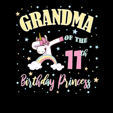 Motiv Oma des 11. Geburtstags Prinzessin Einhorn 11