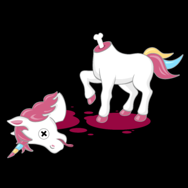 Motiv Totes Einhorn Killer Anti Trend Sarkasmus Ironie