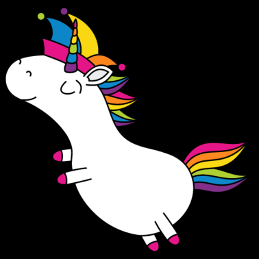 Motiv Einhorn Fasching Narrenkappe Regenbogen Party LGBT