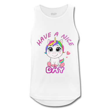 Einhörner Tank Top - Süßes Einhorn wünscht dir ein einen wundervollen T