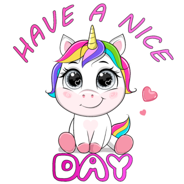 Motiv Süßes Einhorn wünscht dir ein einen wundervollen T