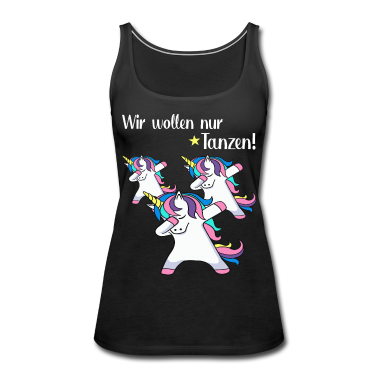 Einhörner Tank Top - Tanzen Tanz Dabbing Einhörner Geschenkidee