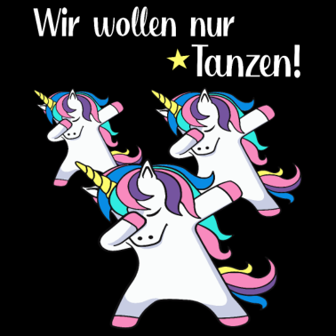 Motiv Tanzen Tanz Dabbing Einhörner Geschenkidee