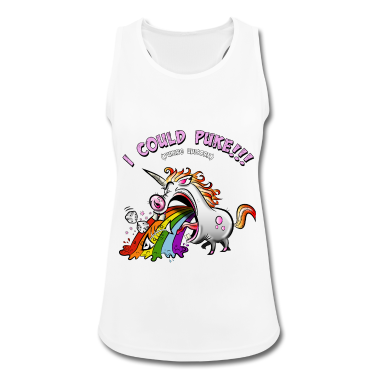 Einhörner Tank Top - Einhorn muss kotzen, kotzendes Einhorn