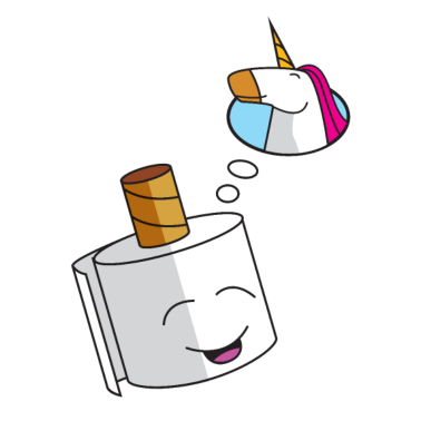 Motiv Einhorn Klorolle