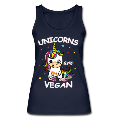 Einhörner Tank Top - Unicorns Are Vegan Vegeatrier Einhörner Veganer