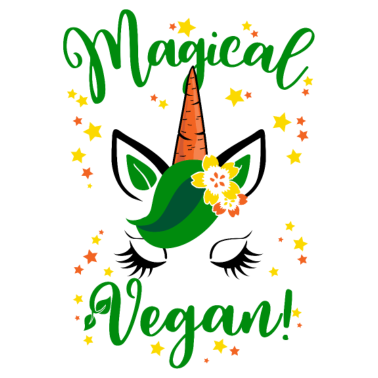 Motiv Magical Vegan Veganismus Tierrecht Einhorn Lustig