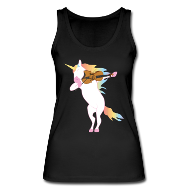 Einhörner Tank Top - Einhorn spielt die Geige - Orchester Instrumente