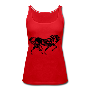 Einhörner Tank Top - Keltisches schwarzes Pferd