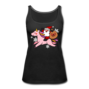 Einhörner Tank Top - Einhorn Weihnachtsmann Einhörner