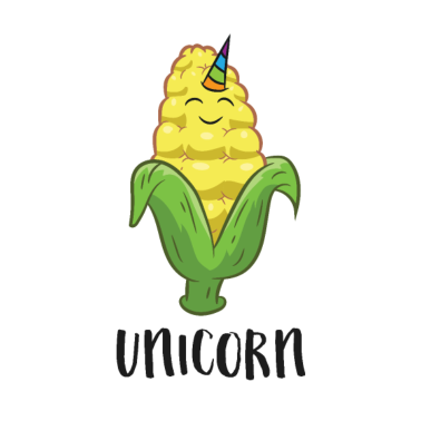 Motiv Lustiger Maiskolben Einhorn Maisbauern