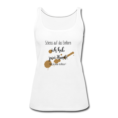 Einhörner Tank Top - ein Horn - zwei Hund