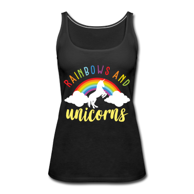 Einhörner Tank Top - Einhorn Regenbogen