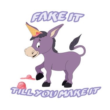 Motiv Esel Eis-Einhorn