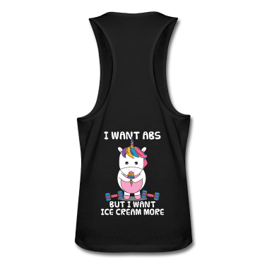 Einhörner Tank Top - Einhorn Fitness Hanteln Sport Eis Geschenk