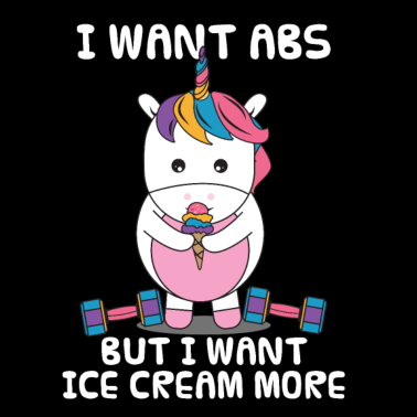 Motiv Einhorn Fitness Hanteln Sport Eis Geschenk