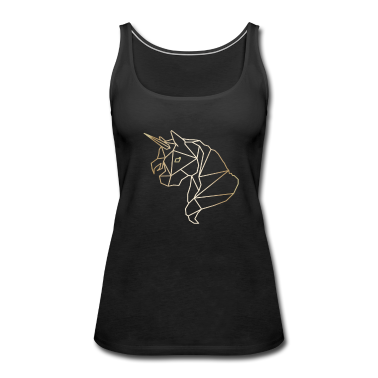 Einhörner Tank Top - Einhorn in Gold