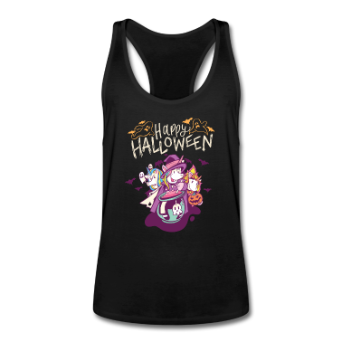 Einhörner Tank Top - Halloween Einhorn Süßes oder Saures Hexe Kostüm
