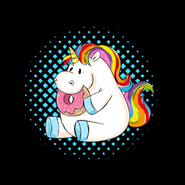 Motiv Dickes Einhorn Shirt