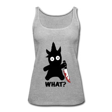 Einhörner Tank Top - Unicorn what? Killer Psycho Mörder Einhorn Messer