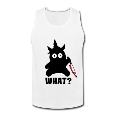Einhörner Tank Top - Unicorn What? Killer Psycho Einhorn mit Messer
