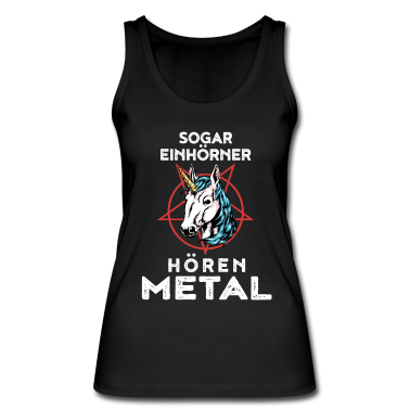Einhörner Tank Top - Sogar Einhörner hören Metal Lustiges Geschenk
