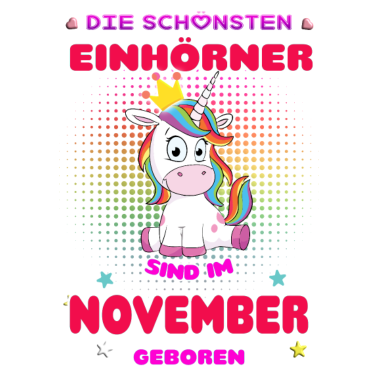 Motiv schoenste Einhoerner November