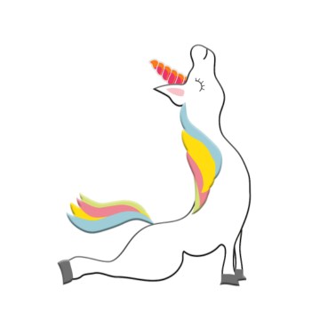 Motiv yoga unicorn