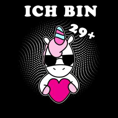 Motiv Einhorn 29+ Geschenkidee Geburstag Herz