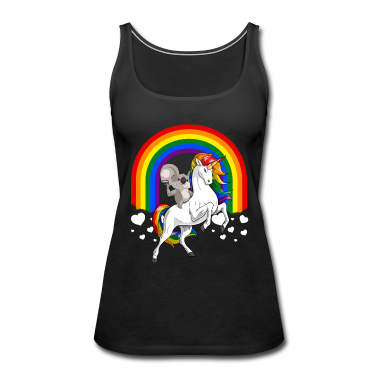 Einhörner Tank Top - LGBT Koalabär Reiten Einhorn Gay Pride Rainbow