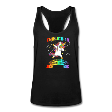 Einhörner Tank Top - 18. Geburtstag Mädchen 2002 Frau Einhorn 18 Jahre