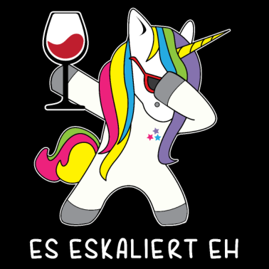 Motiv Frauen Einhorn Wein Shirt - Frauenabend Spruch