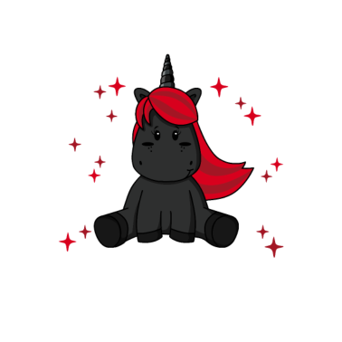 Motiv Das schwarze Einhorn der Familie Schwarzes Schaf