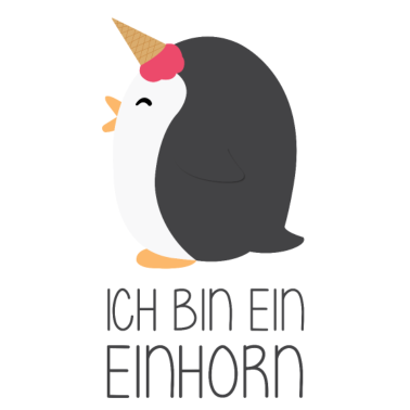 Motiv Einhorn Pinguin