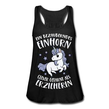 Einhörner Tank Top - Erzieherin Bezauberndes Einhorn Clever Getarnt